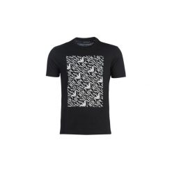 T-shirty z krótkim rękawem Emporio Armani YAYAROULET. Czarne t-shirty męskie Emporio Armani, s, bez wzorów, bez kołnierzyka, krótkie. Za 263,20 zł.