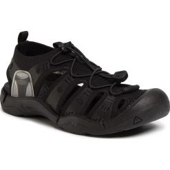 Sandały KEEN - Evofit 1 1023137 Triple Black. Czarne sandały męskie Keen, z tworzywa sztucznego, bez zapięcia. Za 499,00 zł.