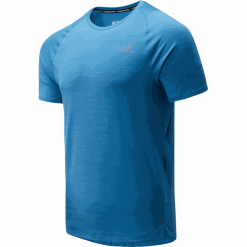 New Balance MT01251MB2. Koszulki męskie New Balance, m, bez wzorów, z elastanu, sportowe, bez kołnierzyka, bez rękawów. W wyprzedaży za 129,99 zł.