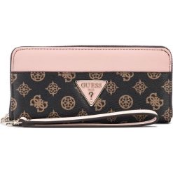 Guess Kamryn Large Portfel Różowy Brązowy. Różowe portfele damskie Guess, z aplikacjami, z materiału. Za 257,95 zł.