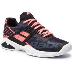 Buty BABOLAT - Propulse Fury Clay 30S19425 Black/Fluo Strike. Pomarańczowe buty sportowe męskie Babolat, z tworzywa sztucznego, bez zapięcia, tenisowe. W wyprzedaży za 419,00 zł.