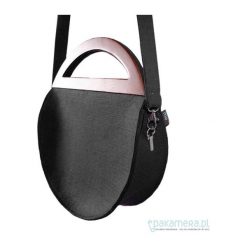 Torebki klasyczne damskie: PROMOCJA !!! Round Black Glam +pasek