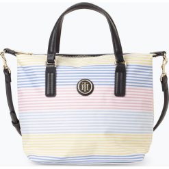 Tommy Hilfiger - Torebka damska, niebieski. Niebieskie torebki klasyczne damskie TOMMY HILFIGER, w paski, eleganckie, bez dodatków. Za 249,95 zł.