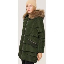 Pikowana kurtka z kapturem - Khaki. Brązowe kurtki damskie House, s, bez wzorów, z kapturem. Za 179,99 zł.