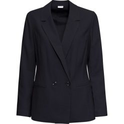 Żakiet dwurzędowy bonprix czarny. Czarne żakiety damskie bonprix, bez wzorów. Za 149,99 zł.