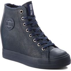 Sneakersy BIG STAR - BB274301 Granat. Niebieskie sneakersy damskie BIG STAR, z gumy. Za 129,00 zł.