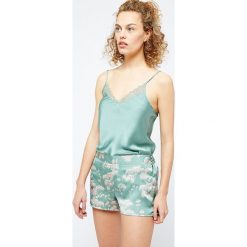 Etam - Top piżamowy Mint. Zielone piżamy damskie Etam, s, bez wzorów, z elastanu, bez rękawów. W wyprzedaży za 79,90 zł.