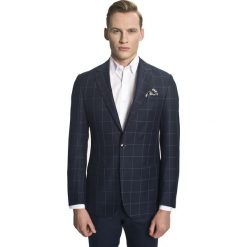 Marynarka toros granatowy slim fit. Niebieskie marynarki męskie Recman, m, bez wzorów. Za 539,00 zł.