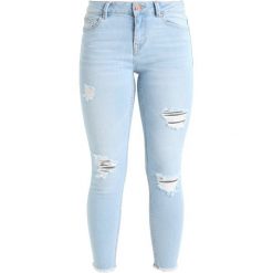 Boyfriendy damskie: New Look Petite OLLIE FRINGE HEM Jeans Skinny Fit pale blue