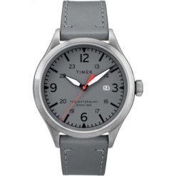 ZEGAREK TIMEX WaterburyTraditional. Szare zegarki męskie srebrne. Za 470,00 zł.