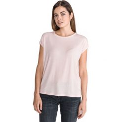 Vero Moda Ava Koszulka Różowy Beżowy. Różowe koszulki damskie Vero Moda, l, bez wzorów, z elastanu, bez kołnierzyka, z krótkim rękawem. Za 66,95 zł.