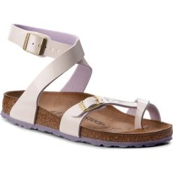 Sandały BIRKENSTOCK - Yara 1008112 Two Tone Cream Pink. Brązowe klapki damskie marki Birkenstock, bez wzorów, ze skóry ekologicznej, bez obcasa. Za 314,00 zł.