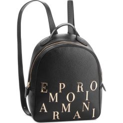 Plecak EMPORIO ARMANI - Y3L020 YH59A 80001 Nero. Czarne plecaki damskie Emporio Armani, ze skóry. Za 1139,00 zł.