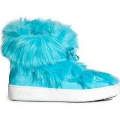 Buty MOON BOOT PULSE MID PR.POP F.FUR. Zielone buty trekkingowe damskie na zimę. W wyprzedaży za 348,00 zł.