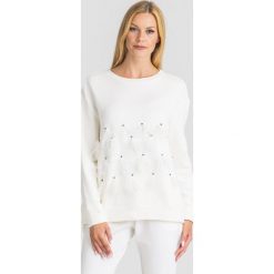 BLUZA TWINSET. Białe bluzy damskie Twinset, xs, z aplikacjami. Za 359,50 zł.