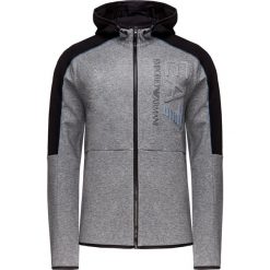 Bluza EA7 EMPORIO ARMANI. Szare bluzy męskie EA7 Emporio Armani, bez wzorów, z bawełny, z kapturem, bez rękawów, z kapturem. W wyprzedaży za 552,00 zł.