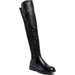 Muszkieterki JENNY FAIRY - WS2705-10 Black. Czarne kozaki damskie z materiału. Za 149,99 zł.
