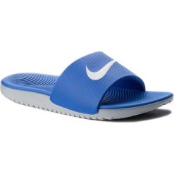 Klapki NIKE - Kawa Slide (GS/PS) 819352 400 Hyper Cobalt/White. Niebieskie klapki damskie Nike, z materiału. Za 119,00 zł.