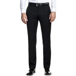 Spodnie MARCO 15-09SBO. Czarne spodnie męskie Giacomo Conti, do pracy, m, bez wzorów, z wełny, eleganckie. Za 399,00 zł.