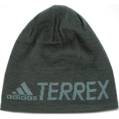 Czapka adidas - Tx Logo Beanie CY6079 Utiivy/Rawgrn/Rawgrn. Czarne czapki męskie marki Adidas, z materiału. Za 79,95 zł.