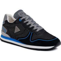 Sneakersy GUESS - Glorym Jr FJ6GOJ ELE12 BLK. Czarne trampki chłopięce Guess, z aplikacjami, z zamszu, na sznurówki. Za 349,00 zł.