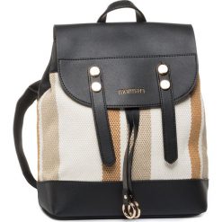 Plecak MONNARI - BAG0040-M20 Black With Beige. Brązowe plecaki damskie Monnari, bez wzorów, ze skóry ekologicznej, klasyczne. W wyprzedaży za 179,00 zł.