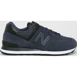 New Balance - Buty ML574ECC. Niebieskie sneakersy męskie New Balance, z okrągłym noskiem, na sznurówki. W wyprzedaży za 269,90 zł.