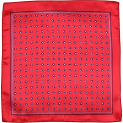 Czerwona Elegancka Poszetka Męska -ALTIES- w Niebiesko-Granatowe Kwiatki POSZALTS0332. Czerwone poszetki męskie Alties, w kwiaty, eleganckie. Za 27,00 zł.