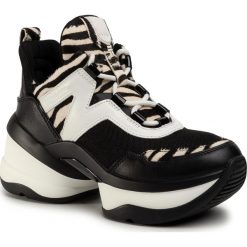 Sneakersy MICHAEL MICHAEL KORS - Olympia Trainer 43R0OLFS1L Blk/Opticwht. Czarne półbuty damskie MICHAEL Michael Kors, ze skóry ekologicznej. Za 969,00 zł.