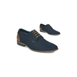 Derby André FYLON. Niebieskie półbuty męskie Andre, bez wzorów, bez zapięcia. Za 269,00 zł.