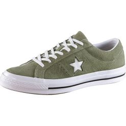 Skórzane sneakersy w kolorze zielonym. Brązowe trampki męskie Nike, Adidas & Co., bez wzorów, na sznurówki. W wyprzedaży za 184,95 zł.