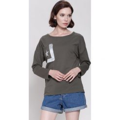 Ciemnozielona Bluzka Sail Away. Zielone bluzki longsleeves other, uniwersalny. Za 69,99 zł.