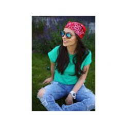 T-shirt Prosta Historia zielony. Zielone t-shirty damskie Mktp mój kraj taki piękny, s, bez wzorów, z bawełny, bez kołnierzyka. Za 89,00 zł.