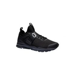 Buty fitness cardio damskie 500 mid czarne. Czarne buty sportowe damskie DOMYOS, bez wzorów, z poliesteru, na fitness i siłownię. Za 149,99 zł.
