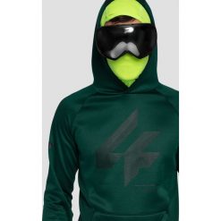 Bluza męska BLM221 - ciemna zieleń. Żółte bluzy męskie marki 4f, m, z dzianiny, z kapturem. W wyprzedaży za 89,99 zł.