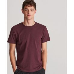 Gładki T-shirt - Bordowy. Czerwone t-shirty męskie Reserved, xl, bez wzorów, bez kołnierzyka. Za 24,99 zł.