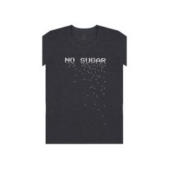 TSHIRT NO SUGAR GREY. Szare t-shirty damskie Jimmy jinx, s, bez wzorów, bez kołnierzyka. Za 109,00 zł.