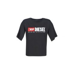 T-shirty z krótkim rękawem Diesel T JACKY. Czarne t-shirty damskie Diesel, s, bez wzorów, bez kołnierzyka. Za 259,00 zł.