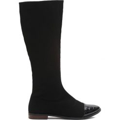 Buty zimowe damskie: Czarne Kozaki Away