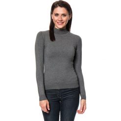 Golfy damskie: Sweter w kolorze antracytowym