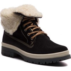 Trapery TAMARIS - 1-26254-21 Black 001. Czarne trapery damskie Tamaris, ze skóry, bez obcasa, bez zapięcia. W wyprzedaży za 259,00 zł.