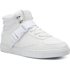 Sneakersy VERSACE JEANS COUTURE - E0YUBSF5 71192 003. Białe sneakersy męskie Versace Jeans Couture, na co dzień, z aplikacjami, z jeansu, eleganckie, bez zapięcia. Za 749,00 zł.