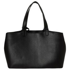 Pieces Torebka damska Brooke Shopper Black. Czarne torby damskie na zakupy Pieces, bez wzorów, z materiału, bez dodatków. W wyprzedaży za 108,00 zł.