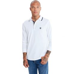 Koszulka polo w kolorze białym. Białe koszulki męskie Jimmy Sanders, s, bez wzorów, z bawełny, bez rękawów. W wyprzedaży za 79,95 zł.
