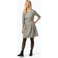 Marie Lund - Sukienka damska, czarny. Czarne sukienki na komunię Marie Lund, w kratkę, rozkloszowane. Za 279,95 zł.