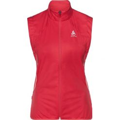 Kamizelka "Zeroweight Windproof Warm" w kolorze czerwonym do biegania. Czerwone kamizelki damskie Odlo Women, xs, bez wzorów, ze skóry, sportowe, bez kaptura. W wyprzedaży za 219,95 zł.