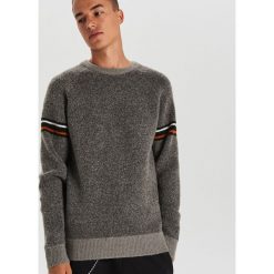 Melanżowy sweter - Szary. Szare swetry męskie Cropp, s, bez wzorów, bez kołnierzyka, bez kaptura. Za 69,99 zł.