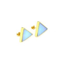 Earrings Opalit Trójkaty Złoto. Żółte kolczyki damskie Brazi druse jewelry, złote, na sztyftcie. Za 170,00 zł.