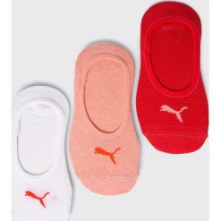 Puma - Skarpetki (3-pack). Różowe skarpetki damskie Puma, bez wzorów, z elastanu. Za 39,90 zł.