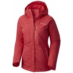 Columbia Lost Peak Jacket Red Camellia M. Czerwone kamizelki damskie marki Columbia, m, bez wzorów, sportowe, bez kaptura. W wyprzedaży za 626,00 zł.
